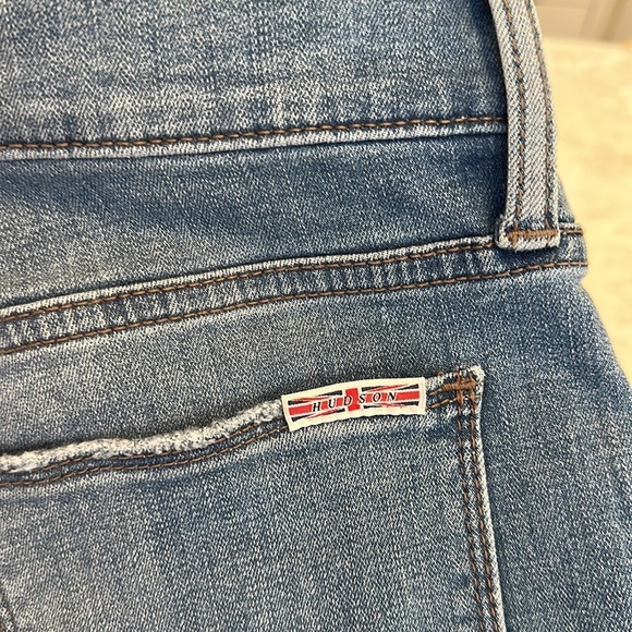 HUDSON Blair High Rise Straight Cropped Denim Jeans, Size 28 - Picture 10 of 16
